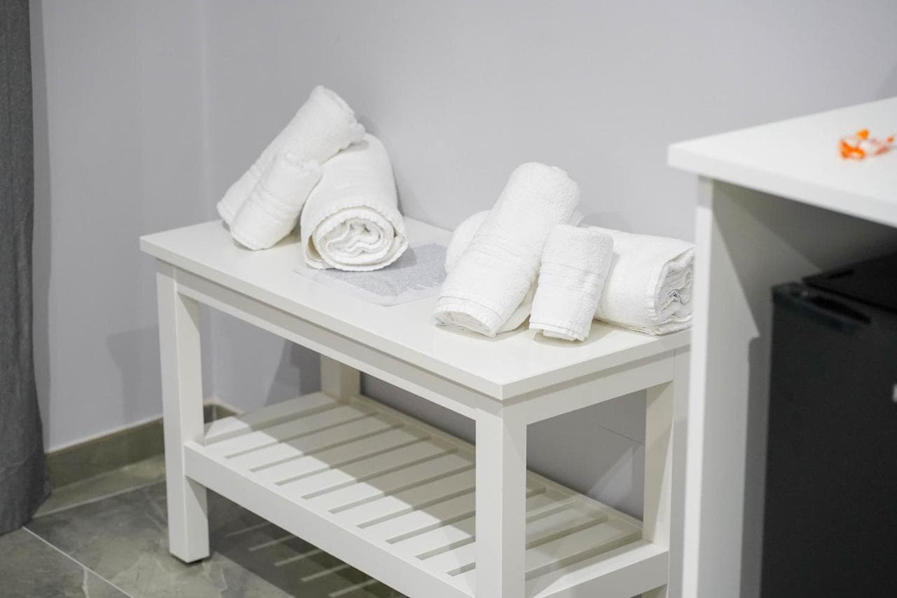 Dettaglio asciugamani e bagno